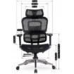 Mebel Elite Ергономічне обертове крісло Nino, чорне, ME.NINO/CZ/T/FO - Home Club, Зображення 7