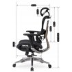 Mebel Elite Ергономічне обертове крісло Nino, чорне, ME.NINO/CZ/T/FO - Home Club, Зображення 8