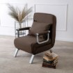 Mebel Elite Раскладной кресло Bart, коричневый, ME.BART/BR/T/FW - Home Club, изображение 3