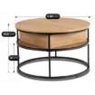 Mebel Elite Столик Astur «Дуб/Чёрный», ME.ASTUR/D/CZ/L - Home Club, изображение 7