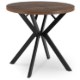 Mebel Elite Стол Dorian, раскладной, 80–160 см, дуб «Рустик»/чёрный, ME.DORIAN/DRU/CZ/S - Home Club