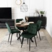 Mebel Elite Стіл Dorian, розкладний, 80–160 см, дуб у стилі рустик/чорний, ME.DORIAN/DRU/CZ/S - Home Club, Зображення 3