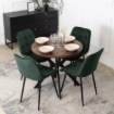 Mebel Elite Стіл Dorian, розкладний, 80–160 см, дуб у стилі рустик/чорний, ME.DORIAN/DRU/CZ/S - Home Club, Зображення 4