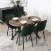 Mebel Elite Стіл Dorian, розкладний, 80–160 см, дуб у стилі рустик/чорний, ME.DORIAN/DRU/CZ/S - Home Club, Зображення 5