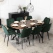 Mebel Elite Стіл Dorian, розкладний, 80–160 см, дуб у стилі рустик/чорний, ME.DORIAN/DRU/CZ/S - Home Club, Зображення 7