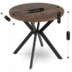 Mebel Elite Стіл Dorian, розкладний, 80–160 см, дуб у стилі рустик/чорний, ME.DORIAN/DRU/CZ/S - Home Club, Зображення 13