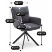 Mebel Elite Вращающееся кресло Paul темно-серого цвета, ME.PAUL/CZ/T/K - Home Club, изображение 11