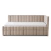 Mebel Elite Кровать 90x200 Villemo, бежевая, велюровая, ME.VILLEMO/90/90/BZ/V/LOZWYS - Home Club, изображение 5