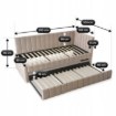 Mebel Elite Кровать 90x200 Villemo, бежевая, велюровая, ME.VILLEMO/90/90/BZ/V/LOZWYS - Home Club, изображение 9