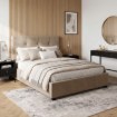 Mebel Elite Ліжко 140x200 Tinga, велюрове, бежеве, ME.TINGA/140/BZ/V/LOZZPOJ - Home Club
