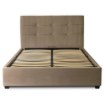Mebel Elite Ліжко 140x200 Tinga, велюрове, бежеве, ME.TINGA/140/BZ/V/LOZZPOJ - Home Club, Зображення 3