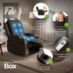 Mebel Elite Массажное кресло Box темно-коричневого цвета из экокожи, ME.BOX/BR/E/FW - Home Club, изображение 3