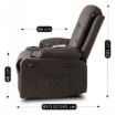Mebel Elite Массажное кресло Box темно-коричневого цвета из экокожи, ME.BOX/BR/E/FW - Home Club, изображение 16