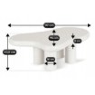 Mebel Elite Кофейный столик Playa, белый, ME.PLAYA/MB/L - Home Club, изображение 4