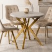 Mebel Elite Стол Dorian, раскладной, 80–160 см, цвет «Кашмир»/«Золотой», ME.DORIAN/KASZ/ZL/S - Home Club, изображение 2
