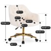 Mebel Elite Вращающееся кресло Konor кремового цвета из ткани «букле», ME.KONOR/KR/ZL/TB/FO - Home Club, изображение 9