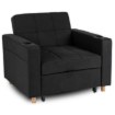 Mebel Elite Раскладной кресло Solor, черный, ME.SOLOR/CZ/T/FW - Home Club, изображение 6