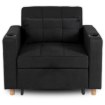 Mebel Elite Раскладной кресло Solor, черный, ME.SOLOR/CZ/T/FW - Home Club, изображение 8