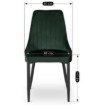 Mebel Elite Стул Bari зелёного цвета из велюра, ME.BARI/Z/V/K - Home Club, изображение 6