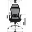 Mebel Elite Обертове крісло Litos, ергономічне, чорне, ME.LITOS/CZ/T/FO - Home Club, Зображення 10