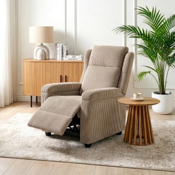 Mebel Elite Раскладной кресло Spencer, бежевый, из вельвета, ME.SPENCER/BZ/SZTR/FW - Home Club