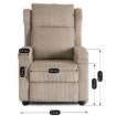 Mebel Elite Раскладной кресло Spencer, бежевый, из вельвета, ME.SPENCER/BZ/SZTR/FW - Home Club, изображение 10