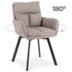 Mebel Elite Вращающееся кресло Cortado, коричневое, ME.CORTADO/BR/CZ/T/K - Home Club