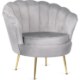 Mebel Elite Крісло Angel, сіре, велюрове, ME.ANGEL/P/V/FW - Home Club
