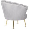 Mebel Elite Крісло Angel, сіре, велюрове, ME.ANGEL/P/V/FW - Home Club, Зображення 5