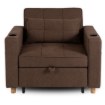 Mebel Elite Раскладной кресло Solor, коричневый, ME.SOLOR/BR/T/FW - Home Club, изображение 8