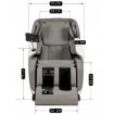 Mebel Elite Массажное кресло Vx Max, серое, из экокожи, ME.VXMAX/P/E/FW - Home Club, изображение 23