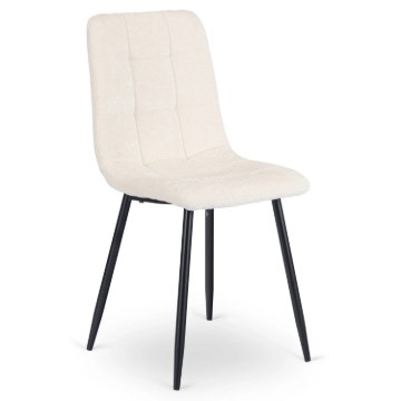 Mebel Elite Стілець Passo кремового кольору з тканини «букле», ME.PASSO/KR/CZ/TB/K - Home Club