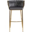 Mebel Elite Барный стул Flores 2, серый, велюровый, ME.FLORES2/P/ZL/V/H - Home Club, изображение 3