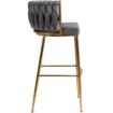 Mebel Elite Барный стул Flores 2, серый, велюровый, ME.FLORES2/P/ZL/V/H - Home Club, изображение 4