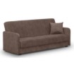 Mebel Elite Раскладной диван Porto, коричневый, велюровый, PPHUE.PIEER/SALLY3/WER - Home Club, изображение 3