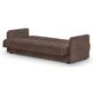 Mebel Elite Раскладной диван Porto, коричневый, велюровый, PPHUE.PIEER/SALLY3/WER - Home Club, изображение 4