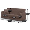 Mebel Elite Раскладной диван Porto, коричневый, велюровый, PPHUE.PIEER/SALLY3/WER - Home Club, изображение 8