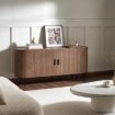 Mebel Elite Комод Trish 180 см, двухдверный, с выдвижными ящиками, орех, ME.TRISH/O/KOM180 - Home Club, изображение 2