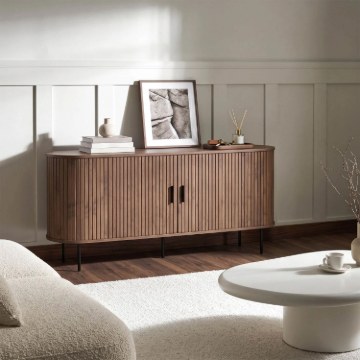 Mebel Elite Комод Trish 180 см, двухдверный, с выдвижными ящиками, орех, ME.TRISH/O/KOM180 - Home Club