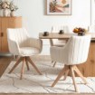 Mebel Elite Вращающееся кресло Lemon кремового цвета из ткани «букле», ME.LEMON/KR/TB/K - Home Club, изображение 2