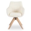 Mebel Elite Вращающееся кресло Lemon кремового цвета из ткани «букле», ME.LEMON/KR/TB/K - Home Club, изображение 3