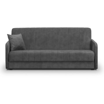 Mebel Elite Раскладной диван Porto, серый, велюровый, PPHUE.PIEER/SALLY9/WER - Home Club