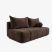 Mebel Elite Раскладной диван Saria, коричневый, велюровый, COM.CLOUD/MONOLITH29/SOF - Home Club, изображение 3