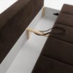 Mebel Elite Раскладной диван Saria, коричневый, велюровый, COM.CLOUD/MONOLITH29/SOF - Home Club, изображение 7