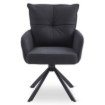 Mebel Elite Вращающееся кресло City, чёрное, из вельвета, ME.CITY/CZ/SZTR/K - Home Club, изображение 7