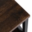 Mebel Elite Прикроватный столик Logan 40 см, дуб в стиле рустик/чёрный, ME.LOGAN/DRU/CZ/SZAFKNOC - Home Club, изображение 5