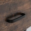 Mebel Elite Прикроватный столик Logan 40 см, дуб в стиле рустик/чёрный, ME.LOGAN/DRU/CZ/SZAFKNOC - Home Club, изображение 6