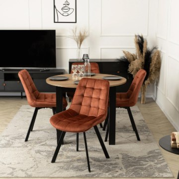 Mebel Elite Стул Rick красного цвета из велюра, ME.RICK/RD/V/K - Home Club