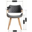 Mebel Elite Стул Luise из велюра серого цвета с гнутой фанерой, ME.LUISE/P/DZ/V/DG/K - Home Club, изображение 6