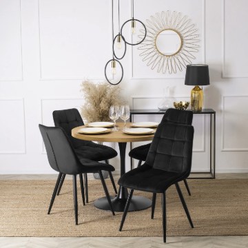 Mebel Elite Стул Rio, черный, велюровый, ME.RIO/CZ/V/K - Home Club
